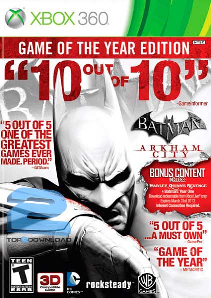 Batman Arkham City GOTY Edition | تاپ 2 دانلود