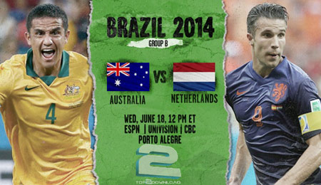 Australia vs Netherlands World Cup 2014 | تاپ 2 دانلود