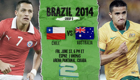 Chile vs Australia World Cup 2014 | تاپ 2 دانلود