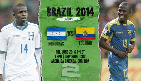 Honduras vs Ecuador World Cup 2014 | تاپ 2 دانلود