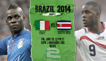 Italy vs Costa Rica World Cup 2014 | تاپ 2 دانلود