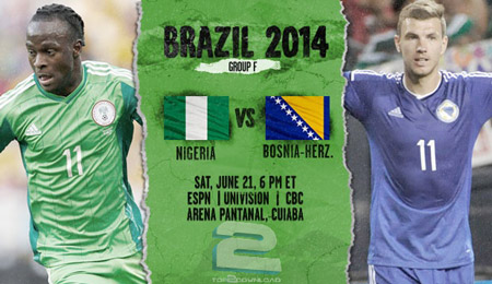 Nigeria vs Bosnia World Cup 2014 | تاپ 2 دانلود