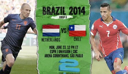 Netherlands vs.Chile world cup | تاپ2دانلود