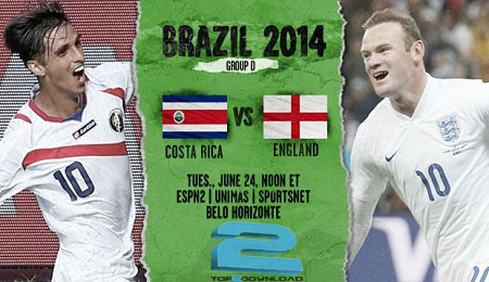  england vs costa rica WORLD CUP 2014 | تاپ2دانلود