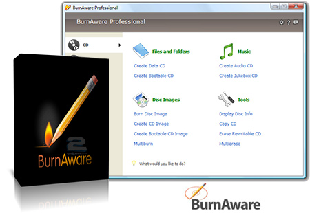 دانلود نرم افزار رایت انواع دیسک نوری BurnAware Professional 6.9.4