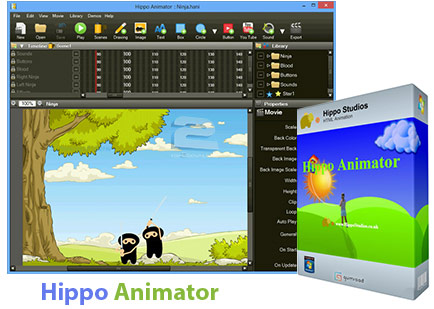 دانلود نرم افزار طراحی انیمیشن برای وبسایت Hippo Animator 3.6.5257