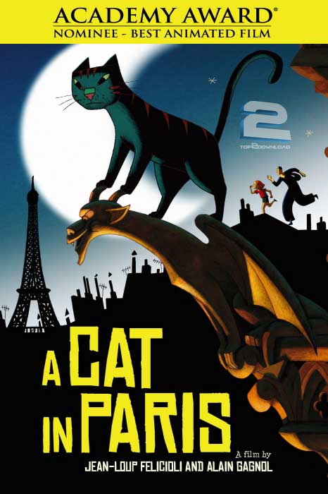 دانلود دوبله فارسی انیمیشن گربه ای در پاریس A Cat In Paris