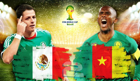 دانلود بازی مکزیک و کامرون Mexico vs Cameroon World Cup 2014