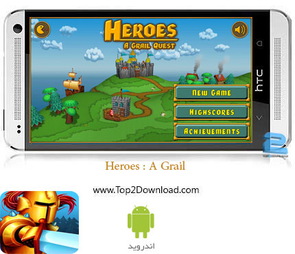 دانلود بازی استراتژیکی Heroes : A Grail Quest v1.2 اندروید