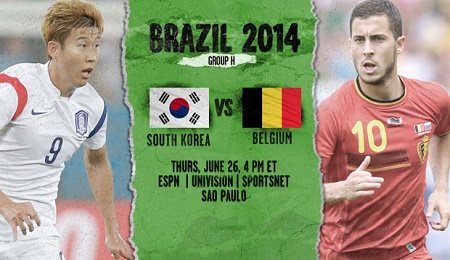 دانلود بازی بلژیک و کره جنوبی South Korea v Belgium cup 2014