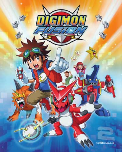 دانلود فصل اول انیمیشن دیجیمون Digimon Fusion 2013