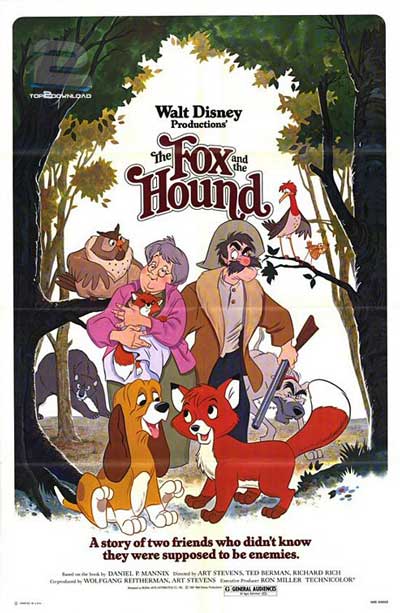 دانلود انیمیشن روباه و سگ شکاری The Fox and the Hound 1981